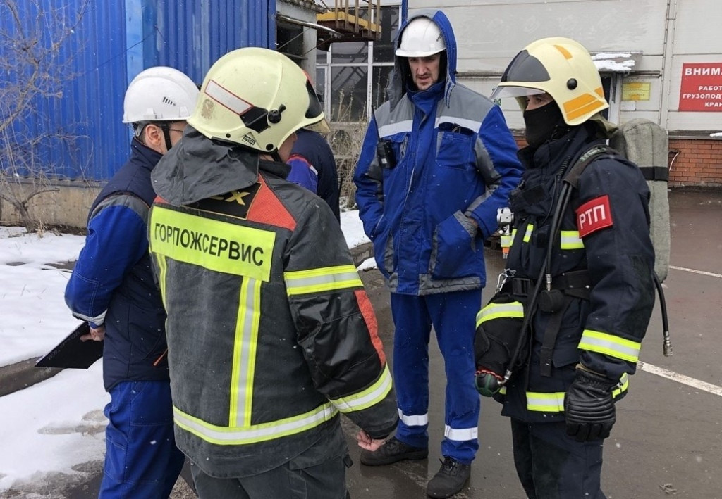 На ворсинском предприятии «Промсорт-Калуга» отработали действия при пожаре