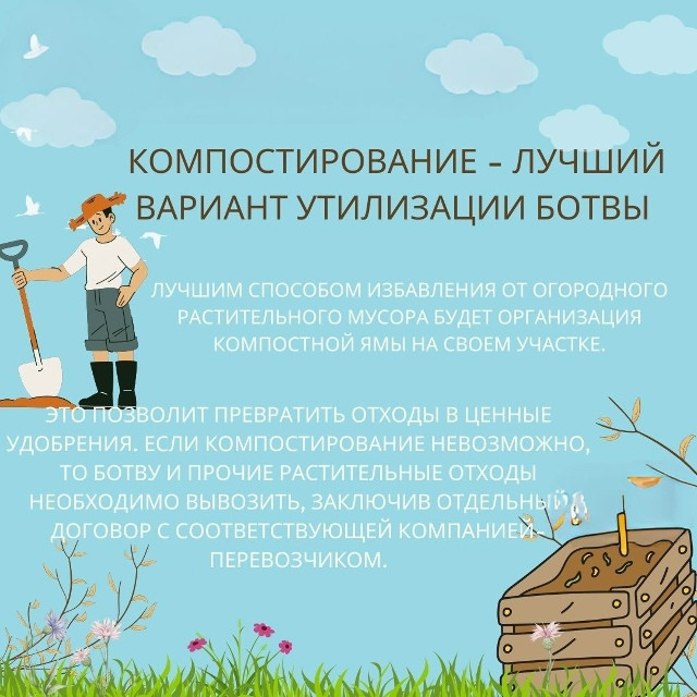 Боровская администрация напомнила горожанам правила утилизации растительного мусора
