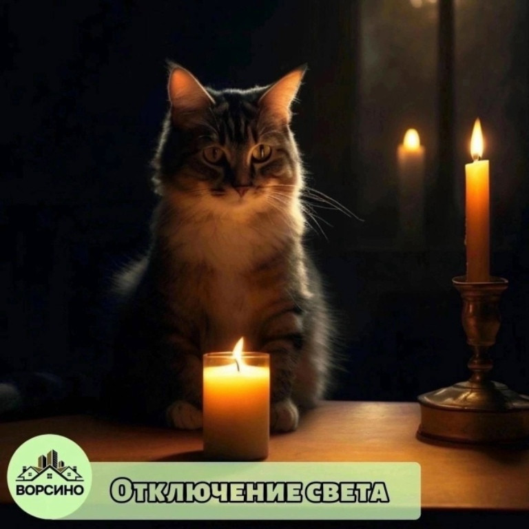 Завтра в Ворсине запланировано кратковременное отключение света
