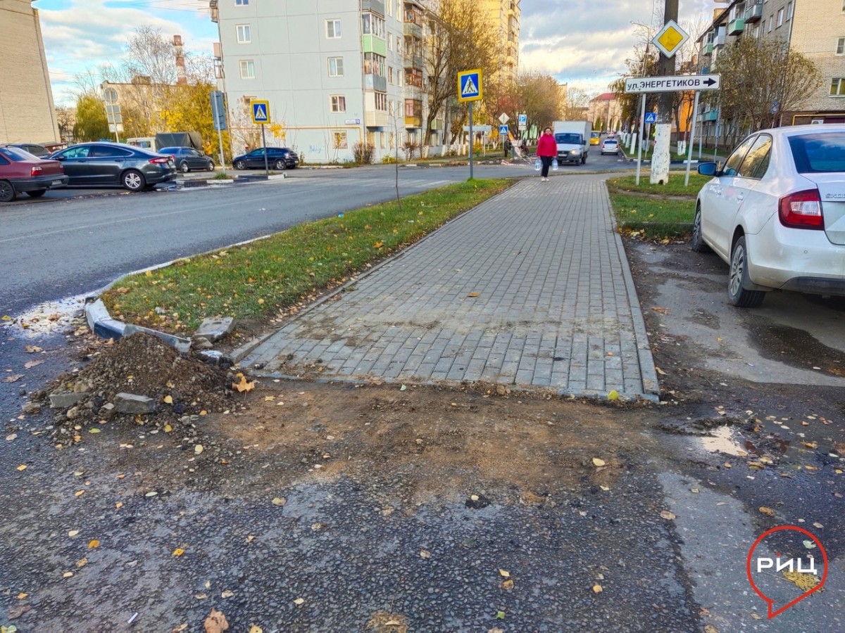 В Балабанове тротуары по улице Лесной привели в более удобный для пешеходов вид