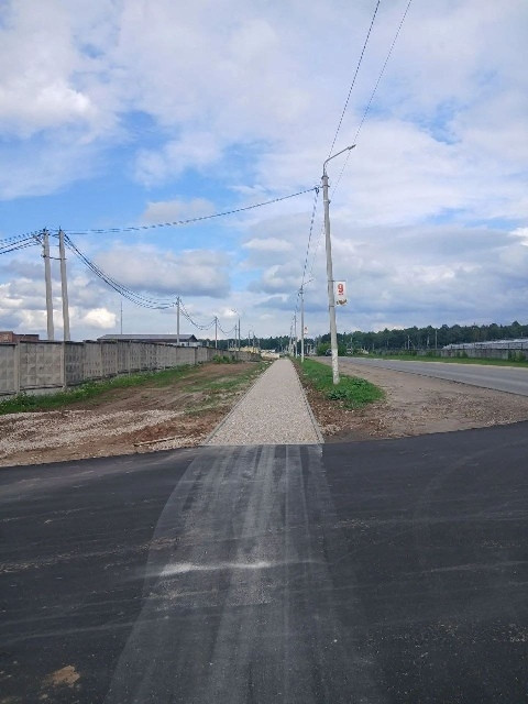 Тротуар в Кривском почти готов