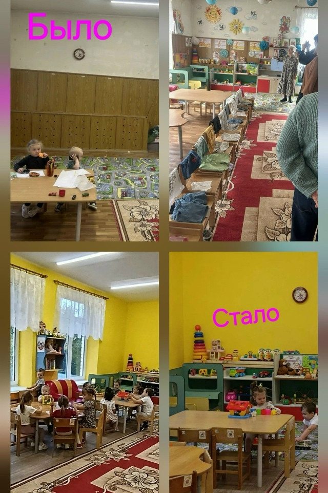 При поддержке депутатов окружной Думы в детском саду «Умка» в Совхозе «Боровский» провели ремонт