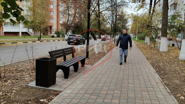 На улице Лесной в Балабанове подрядчик завершил работы по ремонту тротуара