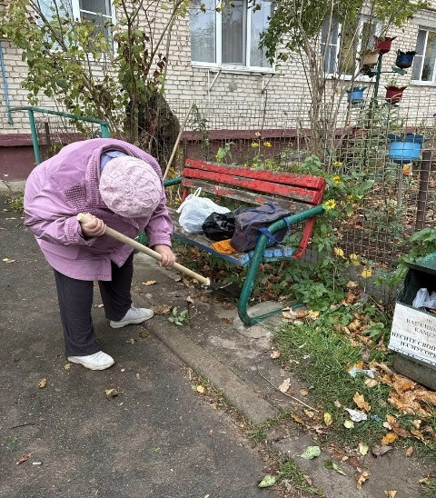 Балабановцы с Московской, 5 провели осенний субботник