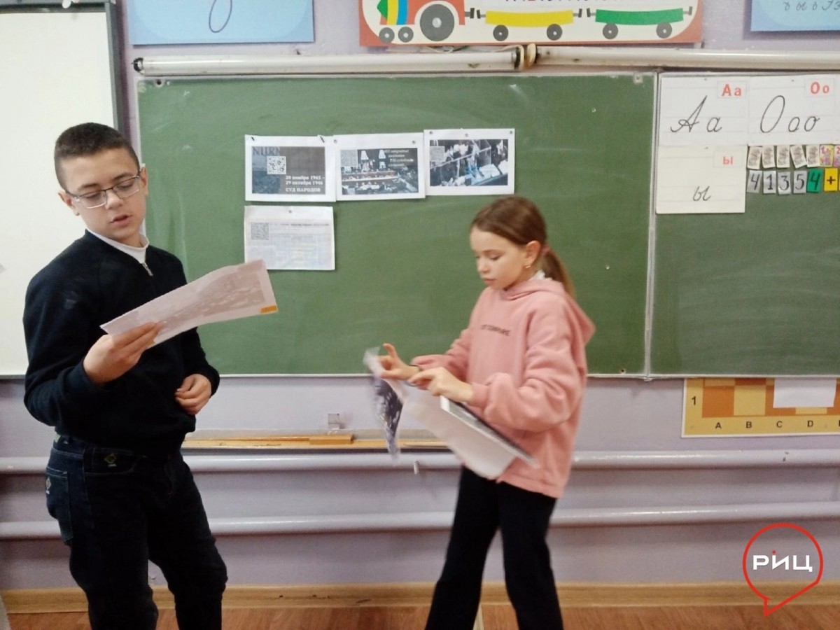 Ученики 5-8 классов борисовской школы прошли интерактивный квест на знание Нюрнбергского процесса