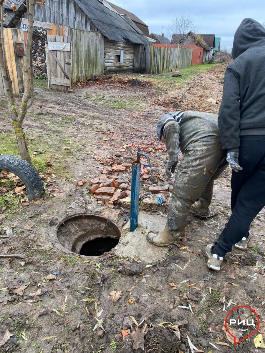 Колонку в Ищеино отремонтировали