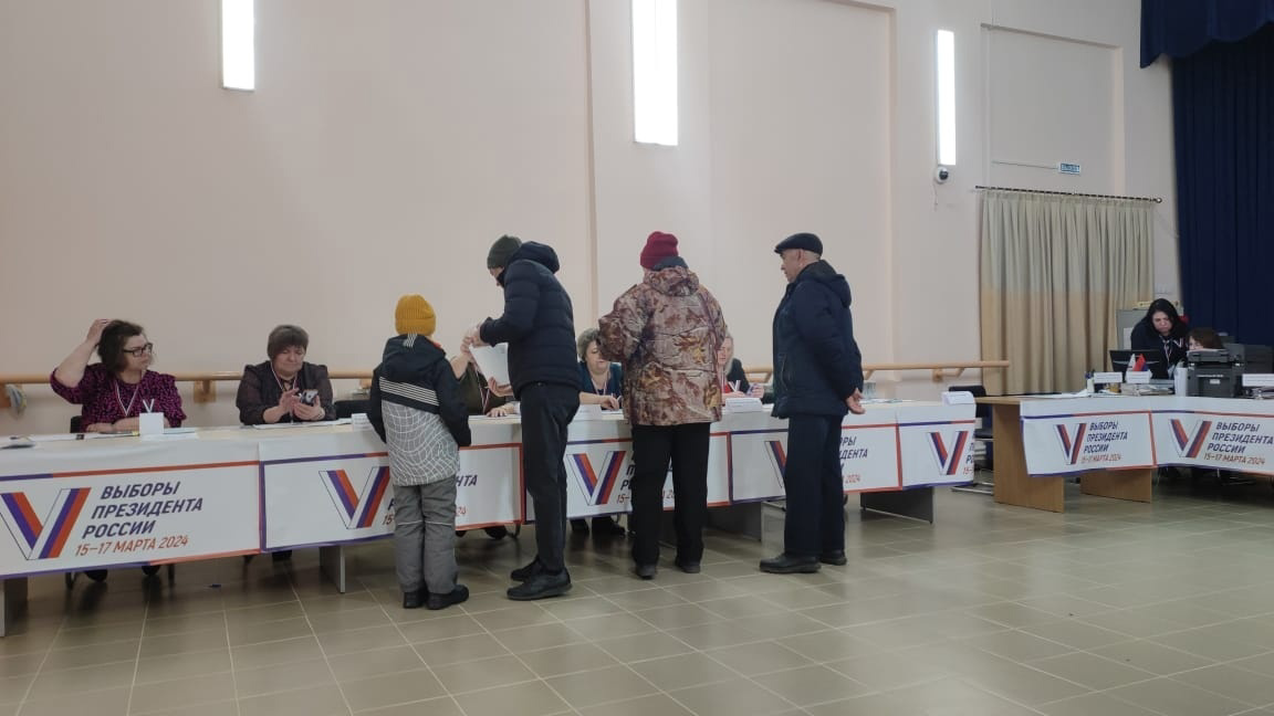 В Боровском районе полным ходом идет голосование!