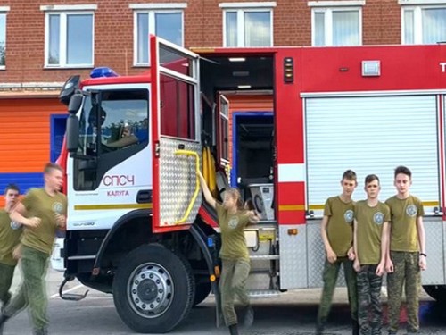 Ученики из митяевского военного городка заняли второе место на областных соревнованиях «Юный пожарный»