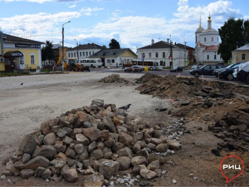 Сезон археологических открытий на площади Боровска в самом разгаре
