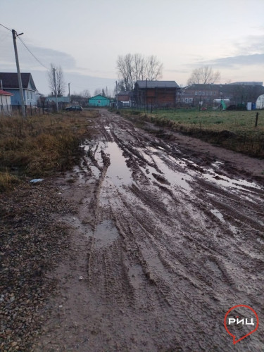 Боровская улица Высокая утонула в грязи