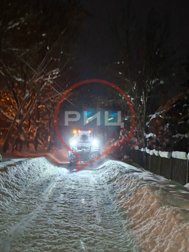 Боровский округ снова засыпало снегом
