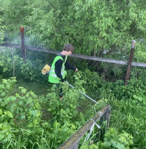 Студенты первого курса ермолинского техникума помогли по хозяйству семье участника СВО