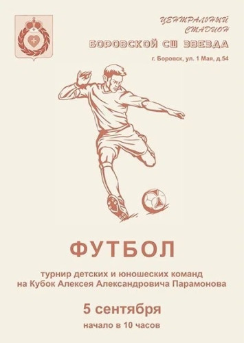 Традиционный футбольный турнир имени Алексея Парамонова состоится в Боровске уже в эту субботу
