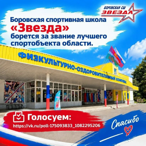 Жители Боровского округа, давайте поддержим местную СШ «Звезда»