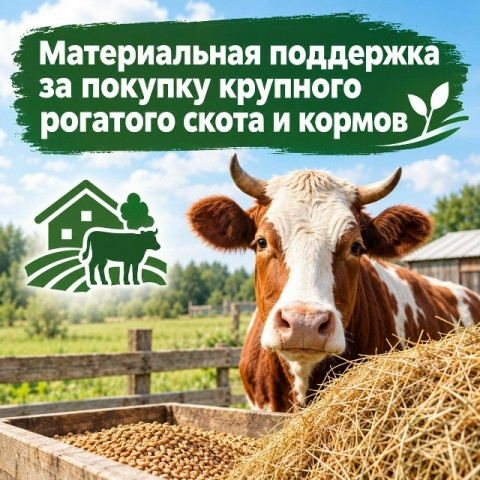 В Боровском округе владельцы личных подсобных хозяйств смогут обратиться за материальной поддержкой, которая предоставляется для компенсации затрат на приобретение крупного рогатого скота и кормов