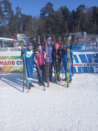 Женская команда Боровского района и спортсмены из Балабанова привезли медали с соревнований по лыжным гонкам