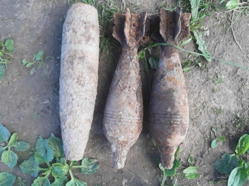 В Боровском районе нашли четыре боеприпаса времен Великой Отечественной войны