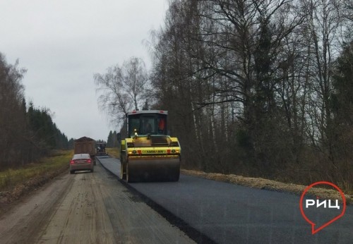 Продолжается ремонт автодороги Боровск – Малоярославец