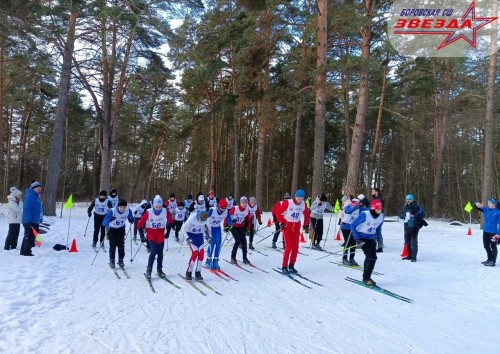 Школьники Боровского района приняли участие в соревнованиях по лыжным гонкам
