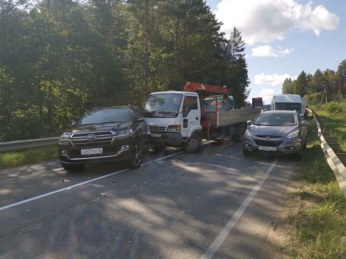 Движение на выезде из Боровска затруднено