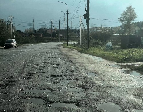 Осенние ливни поставили крест на дорожном ремонте в Боровске