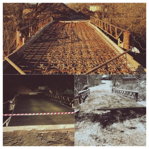Мост между Совхозом «Боровский» и Лапшинкой починили