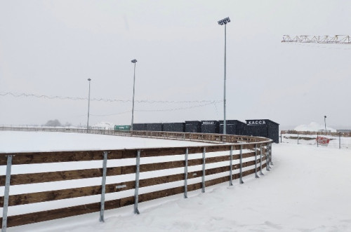 Глава администрации Боровского района Николай КАЛИНИЧЕВ: «Строительство ледовой арены в Балабанове идет рекордными темпами»